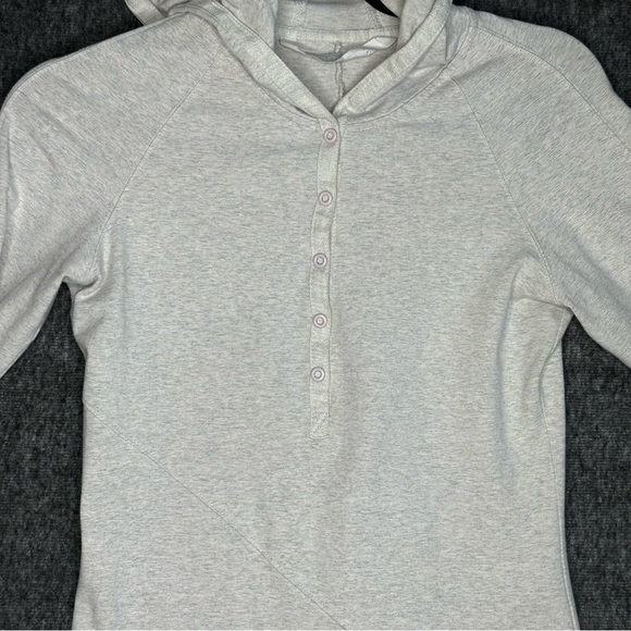 Athleta | Sweatshirt Hoodie Tunic Dress in Gray‎  Workout Athletic Sporty Sz XS - Picture 12 of 13